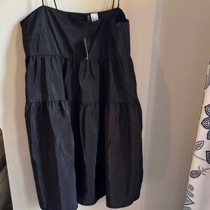 Divided Black Mini Dress